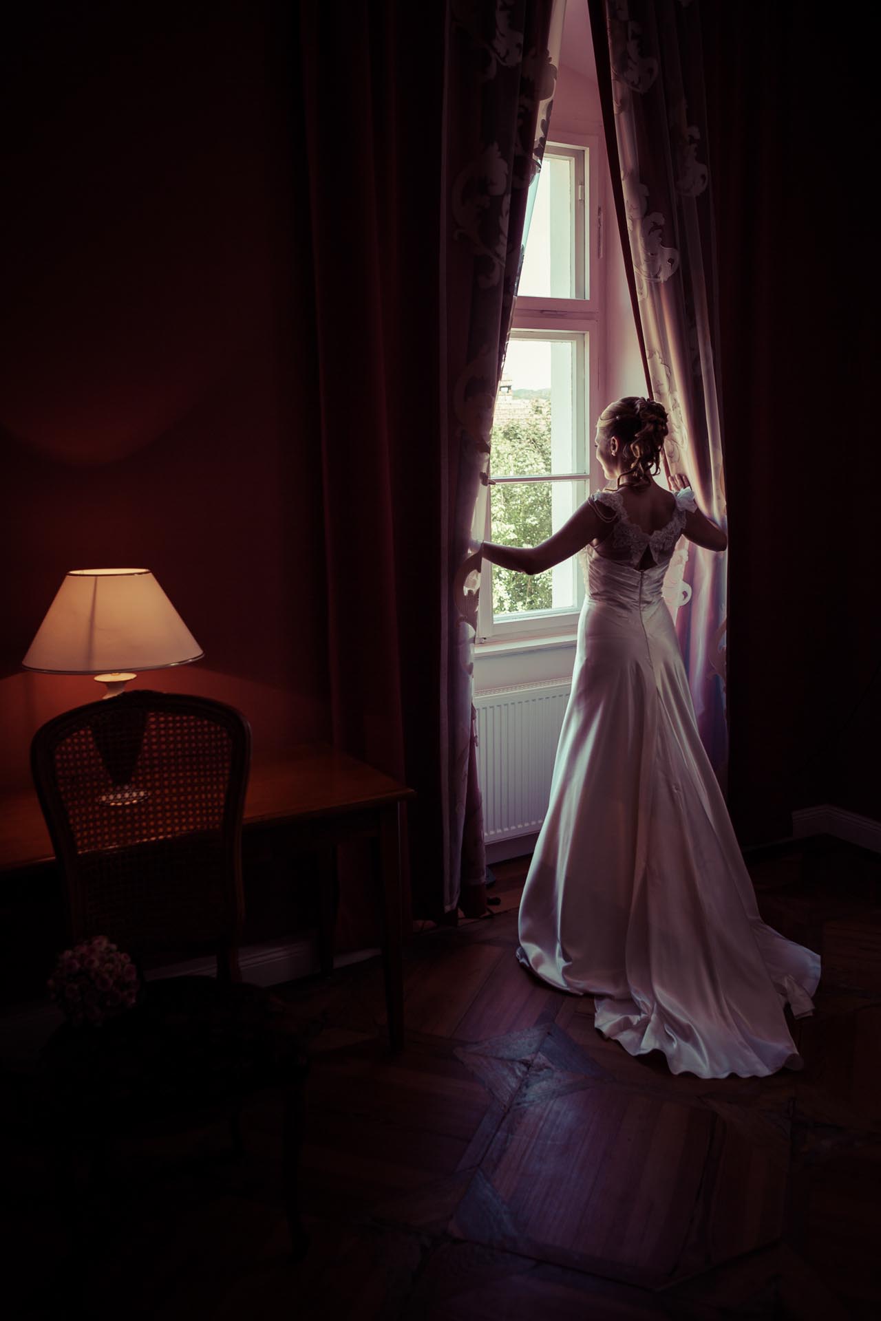 Brautpaarshooting Schloss Burgellern getting ready © Lightshades - Photodesign by Alfred Stolz