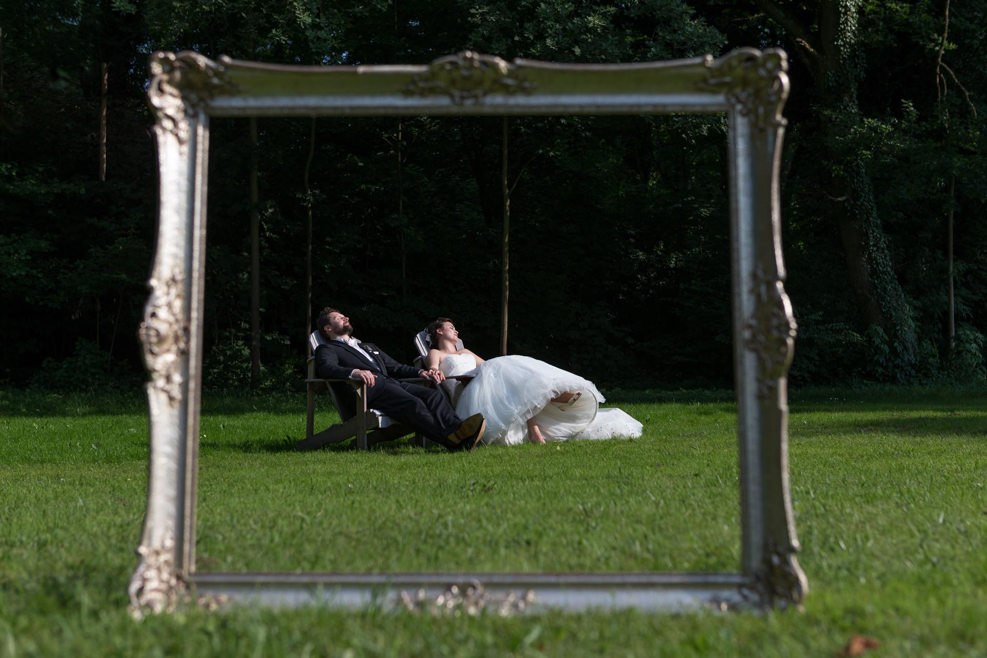 Brautpaarshooting auf Schloss Burgellern, Bilderrahmen © Lightshades - Photodesign by Alfred Stolz