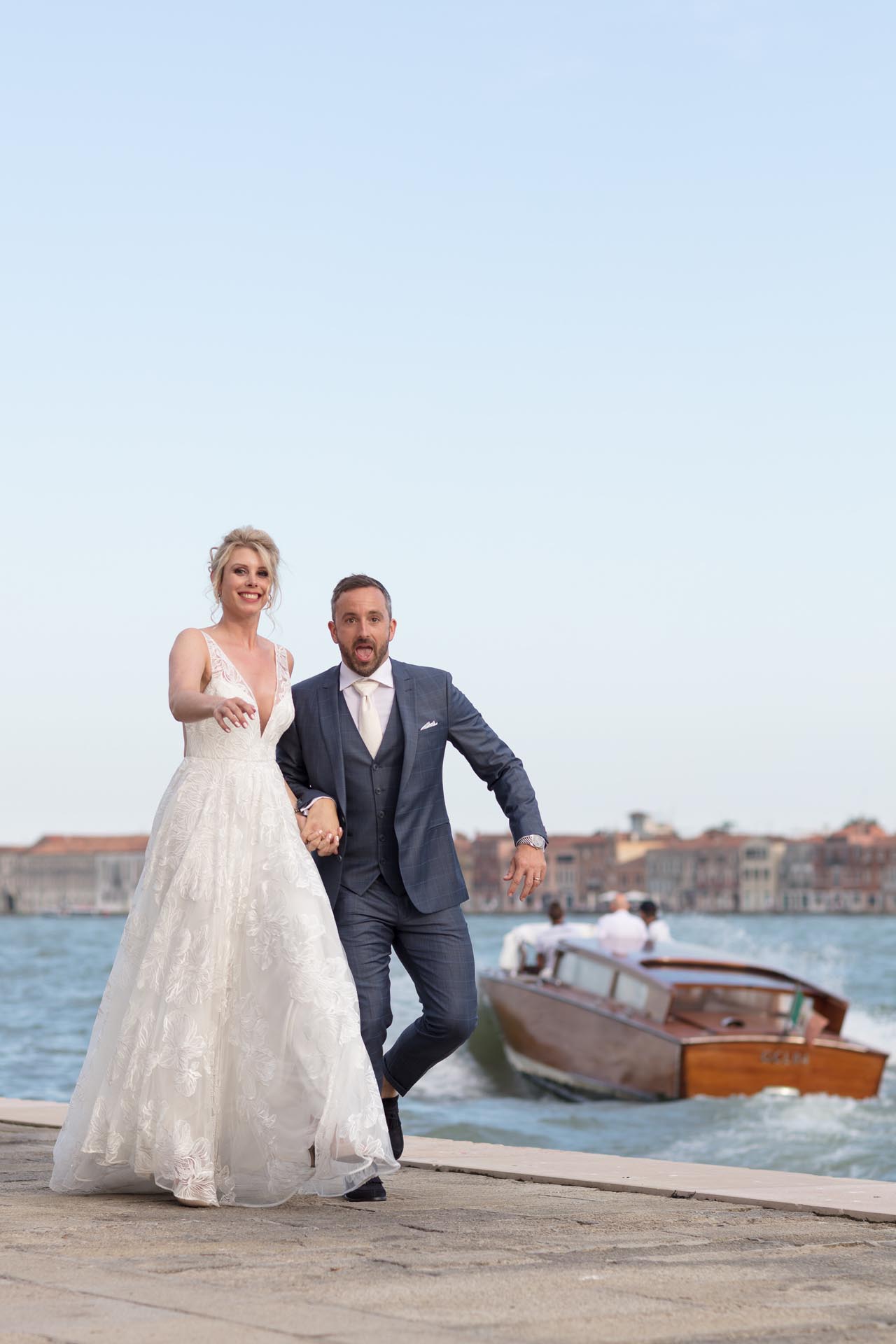 Action Brautpaarshooting in Venedig © Lightshades - Photodesign by Alfred Stolz