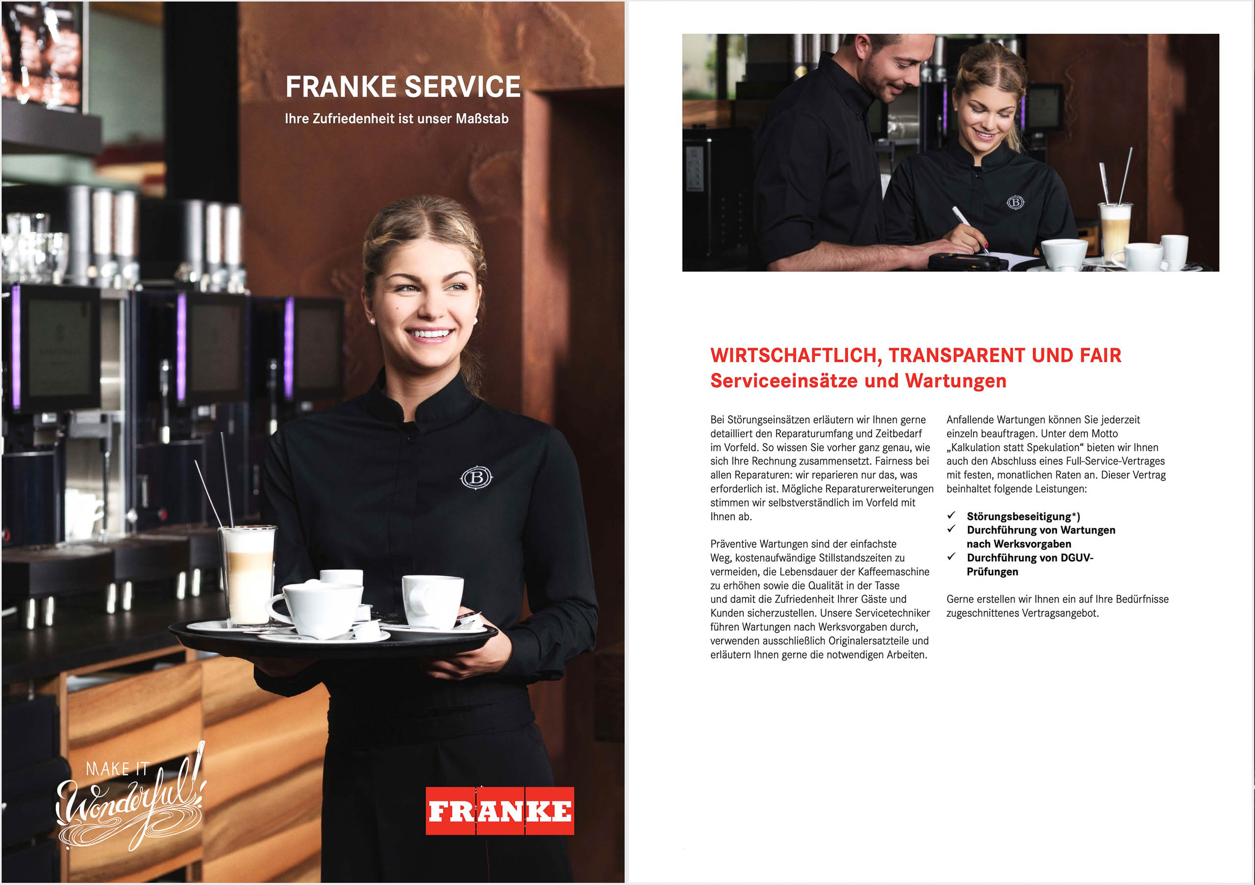 Franke Coffee - Image Broschüre - Cover Shooting