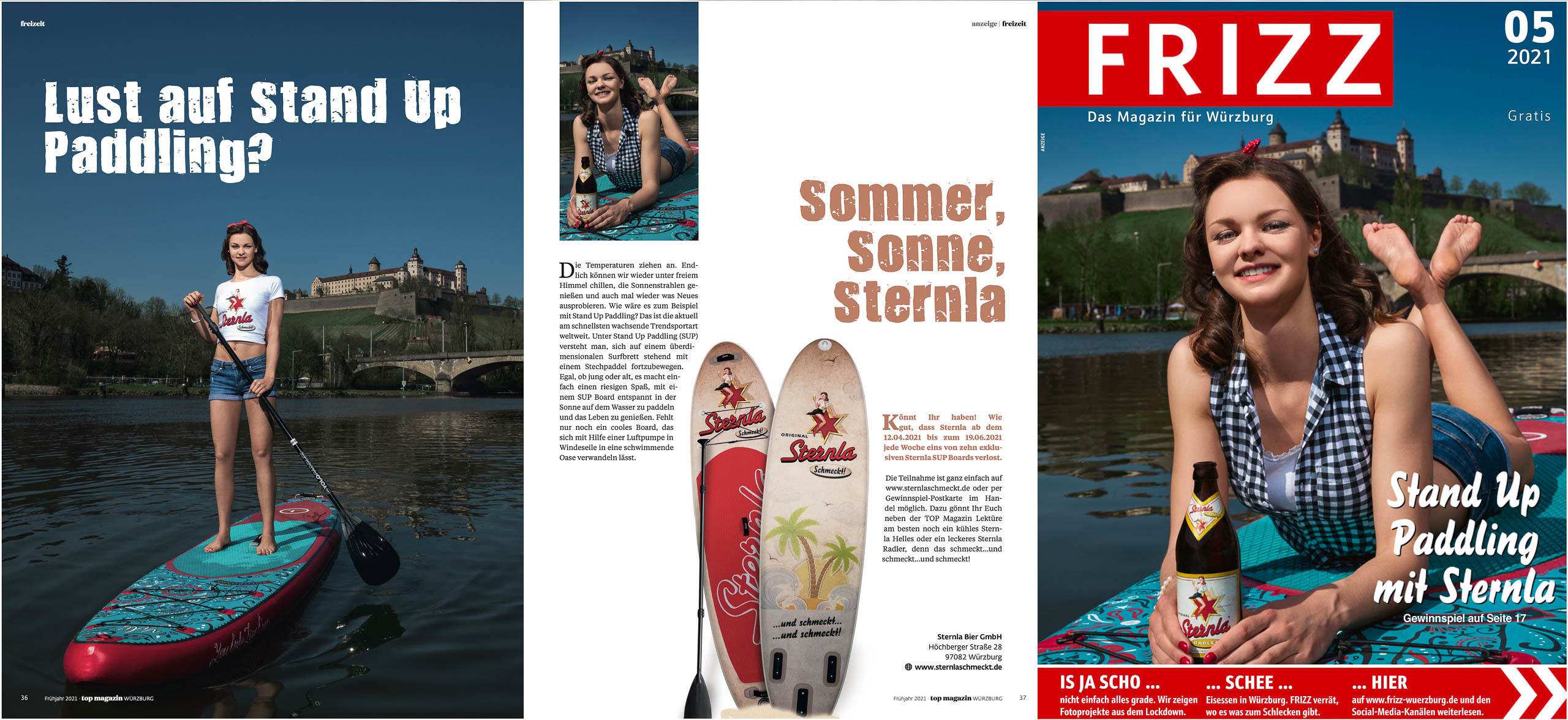 Frizz Magazin Covershooting für Sternla am Main